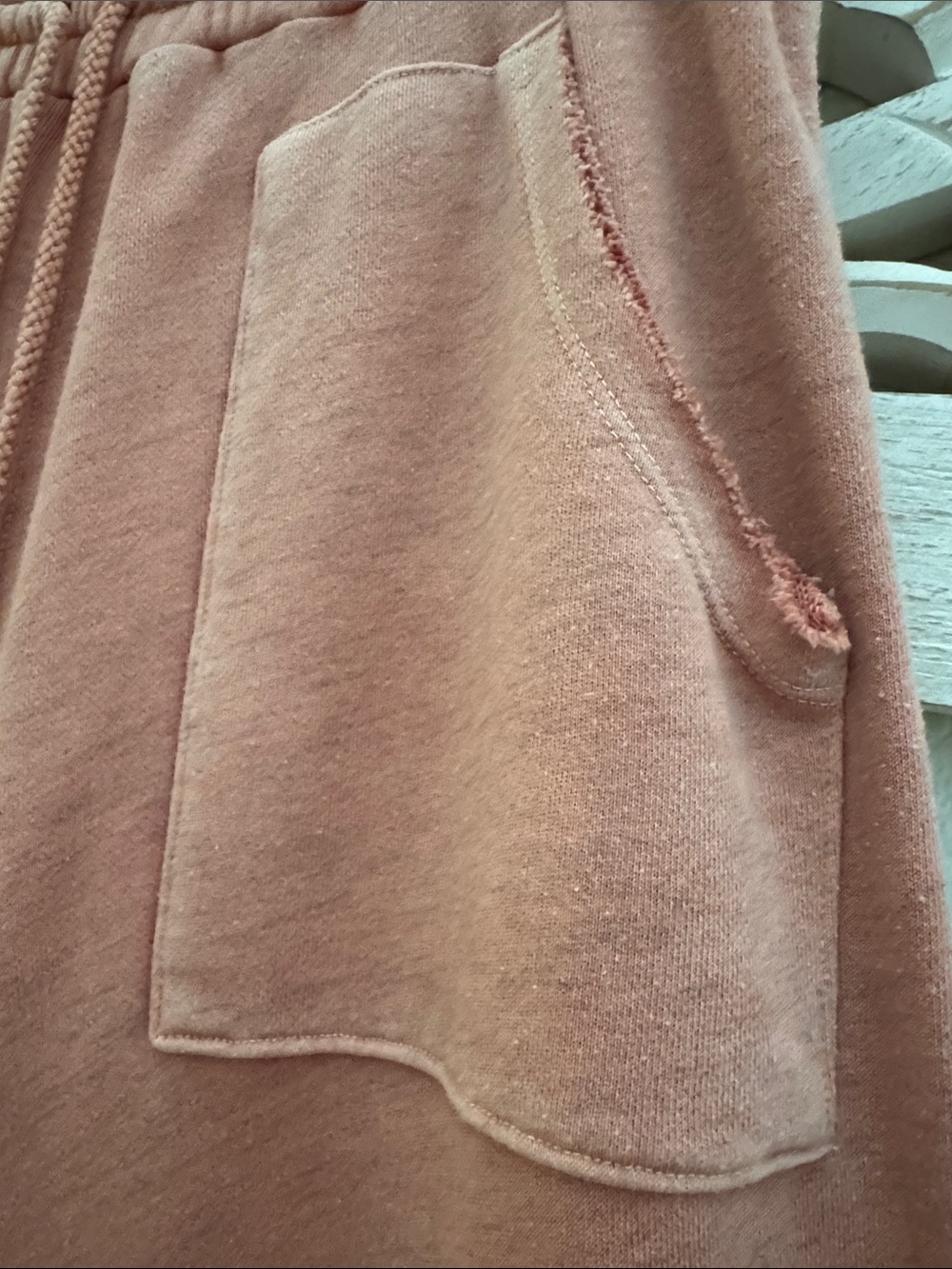 Free People Dusty Rose Wide-Leg Drawstring Sweatpants - Picture 2 of 7